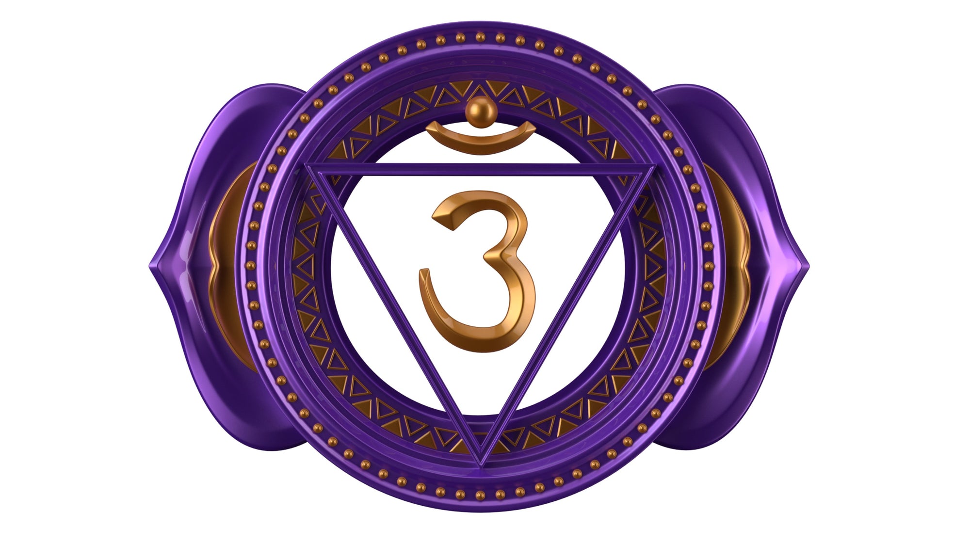 Image of the third eye or ajna chakra symbol