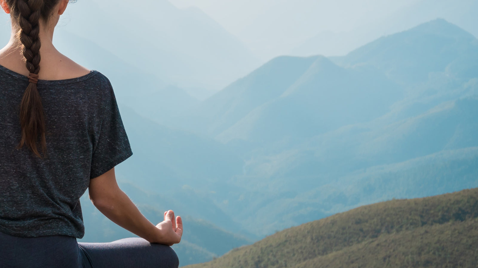 Young lady meditating