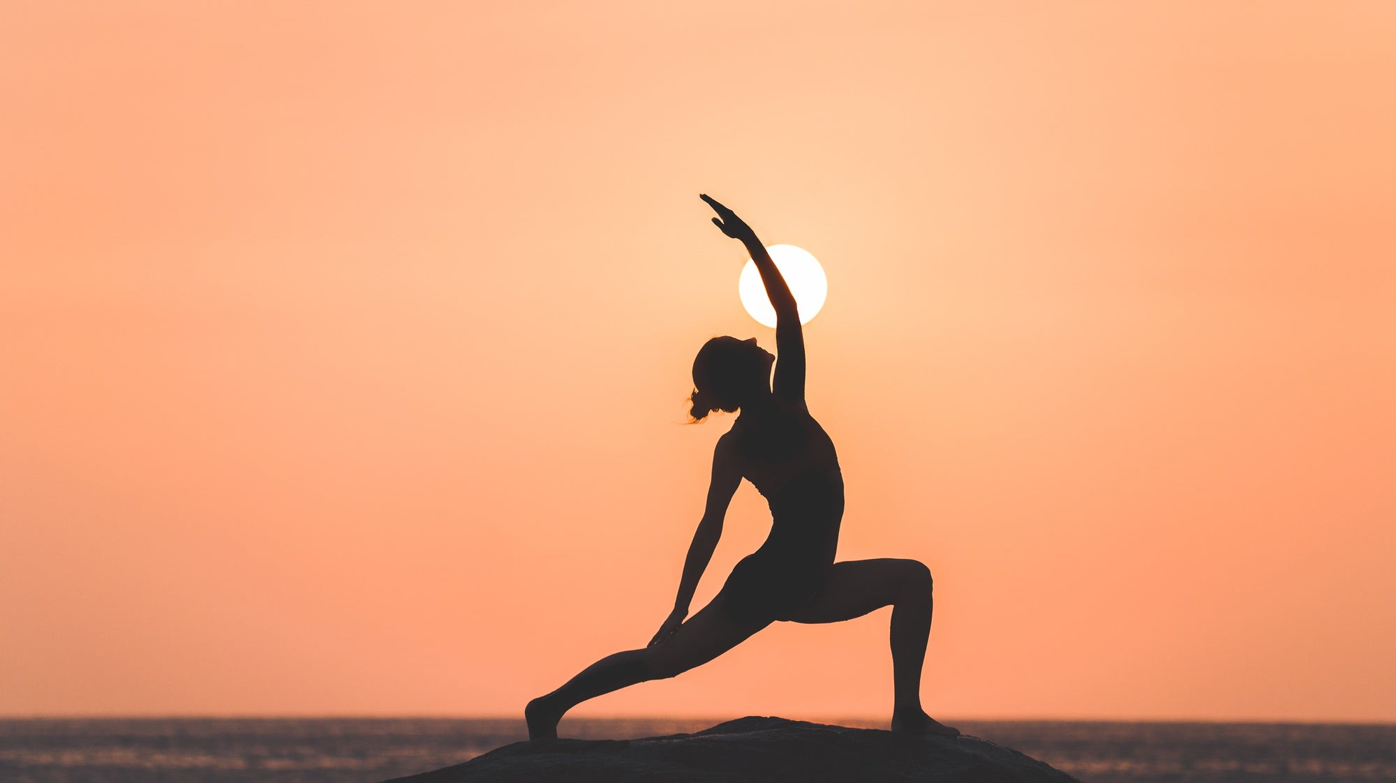 Yoga pose sun warrior or surya virabhadrasana