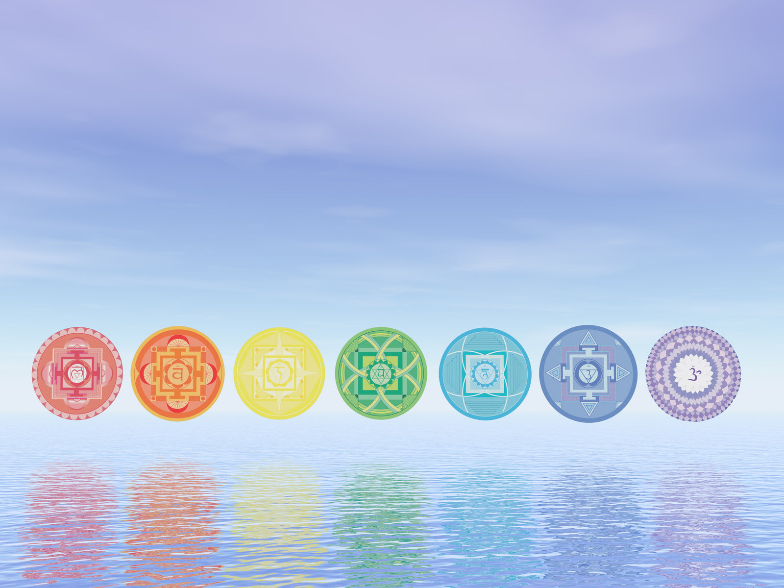 Image of the Chakra symbols 