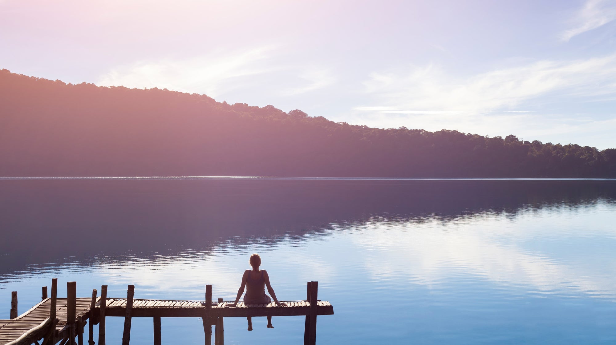 Person meditating