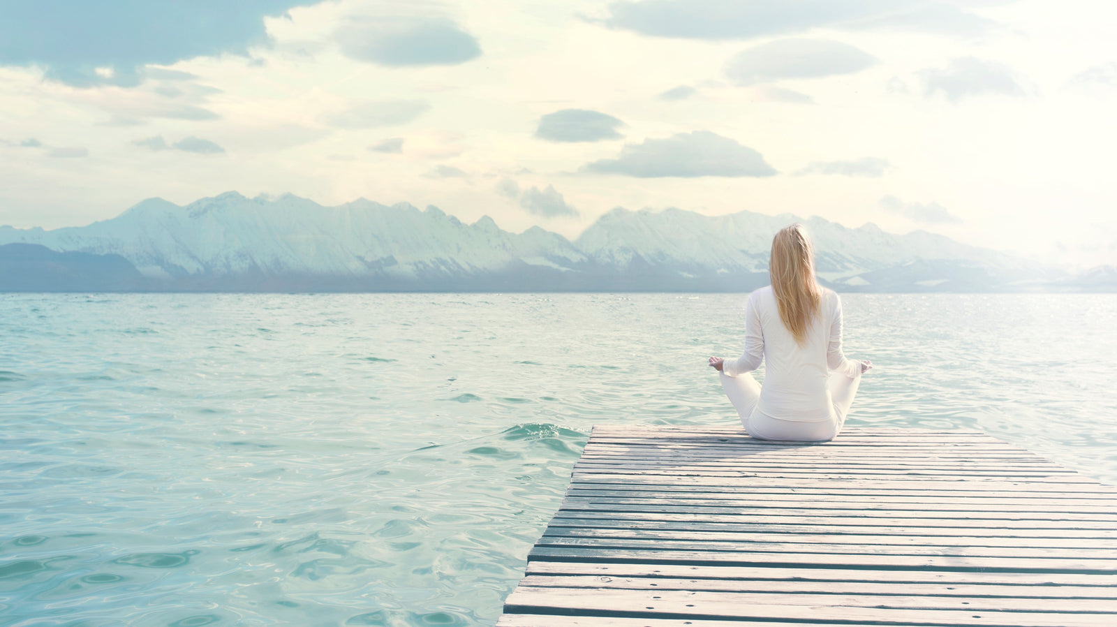 Young lady meditating