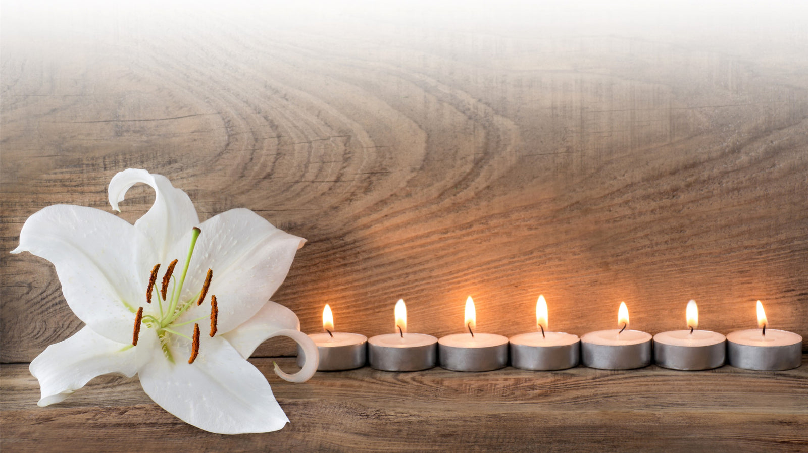 Zen image Lilly and candles